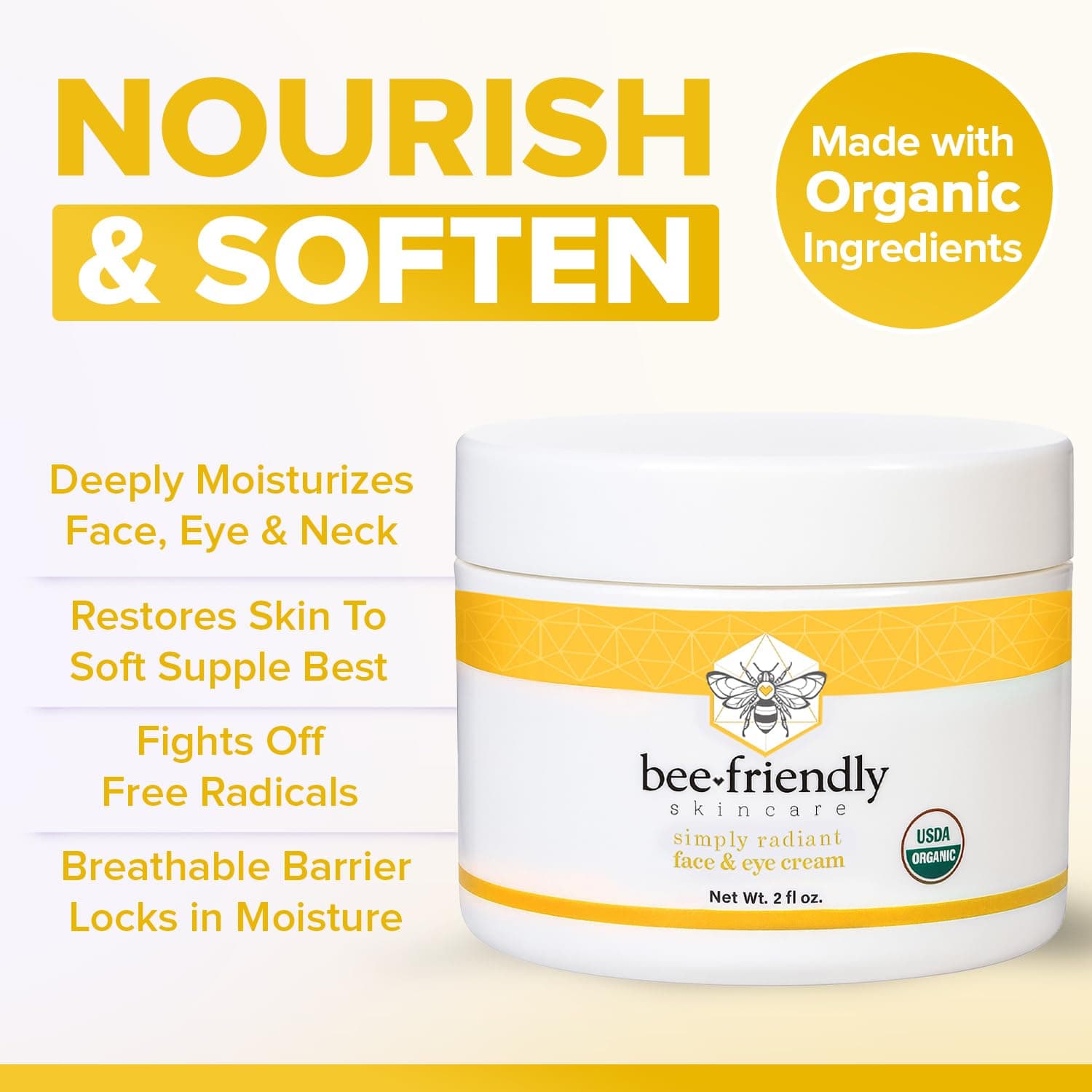 BeeFriendly Organic Face and Eye Cream thumbnail 3