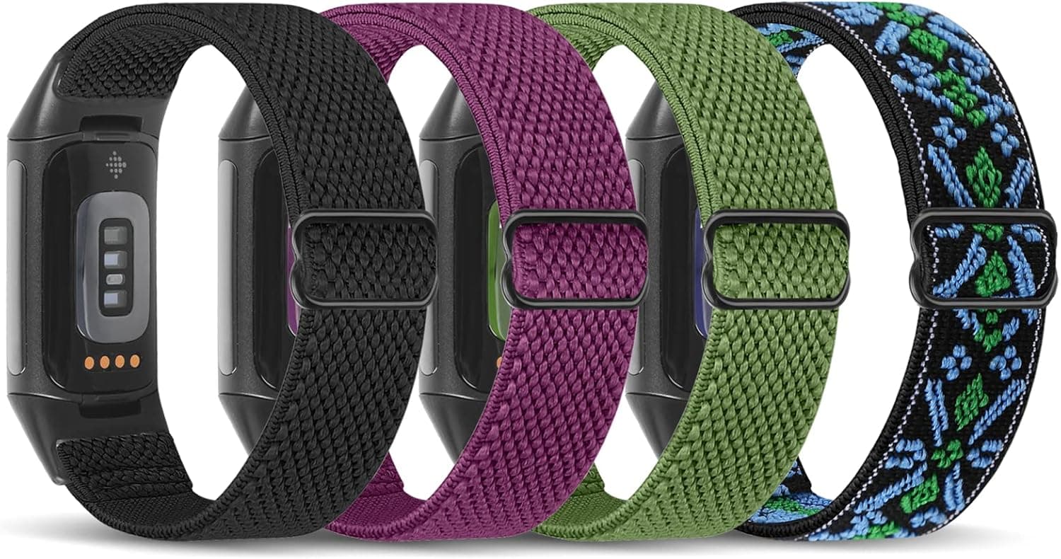 enkic Elastic Nylon Bands for Fitbit Charge 5/6 - 4 Pack — Spring Gift Ideas gift idea