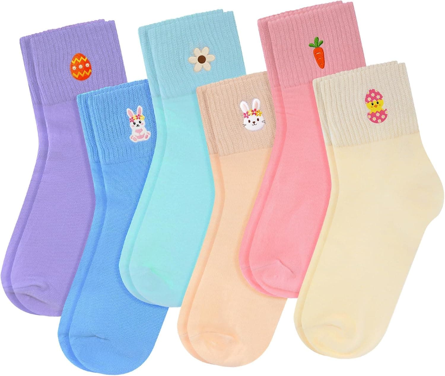Mepase 6 Pairs Easter Socks for Women view 1
