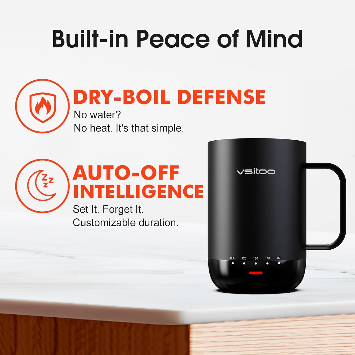 Vsitoo S3 Pro 16oz Smart Self-Heating Coffee Mug thumbnail 5