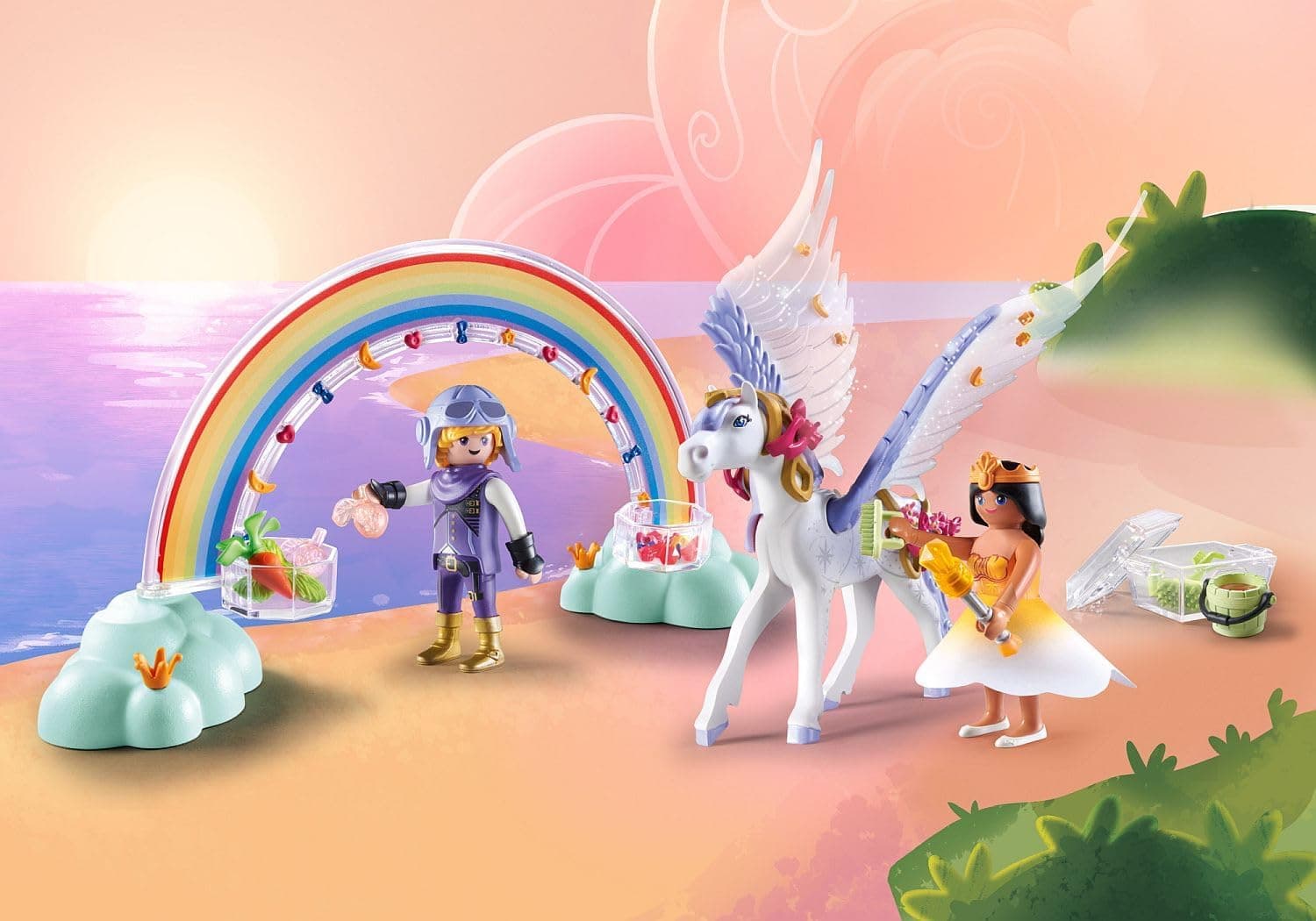 Playmobil Pegasus with Rainbow in The Clouds thumbnail 3