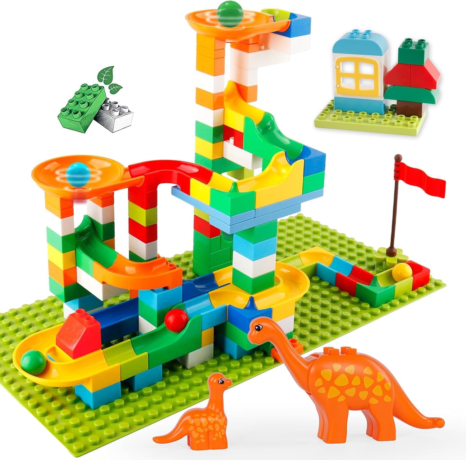 Klobroz Marble Run Building Blocks - 145 PCS STEM Toy Set — Spring Gift Ideas gift idea