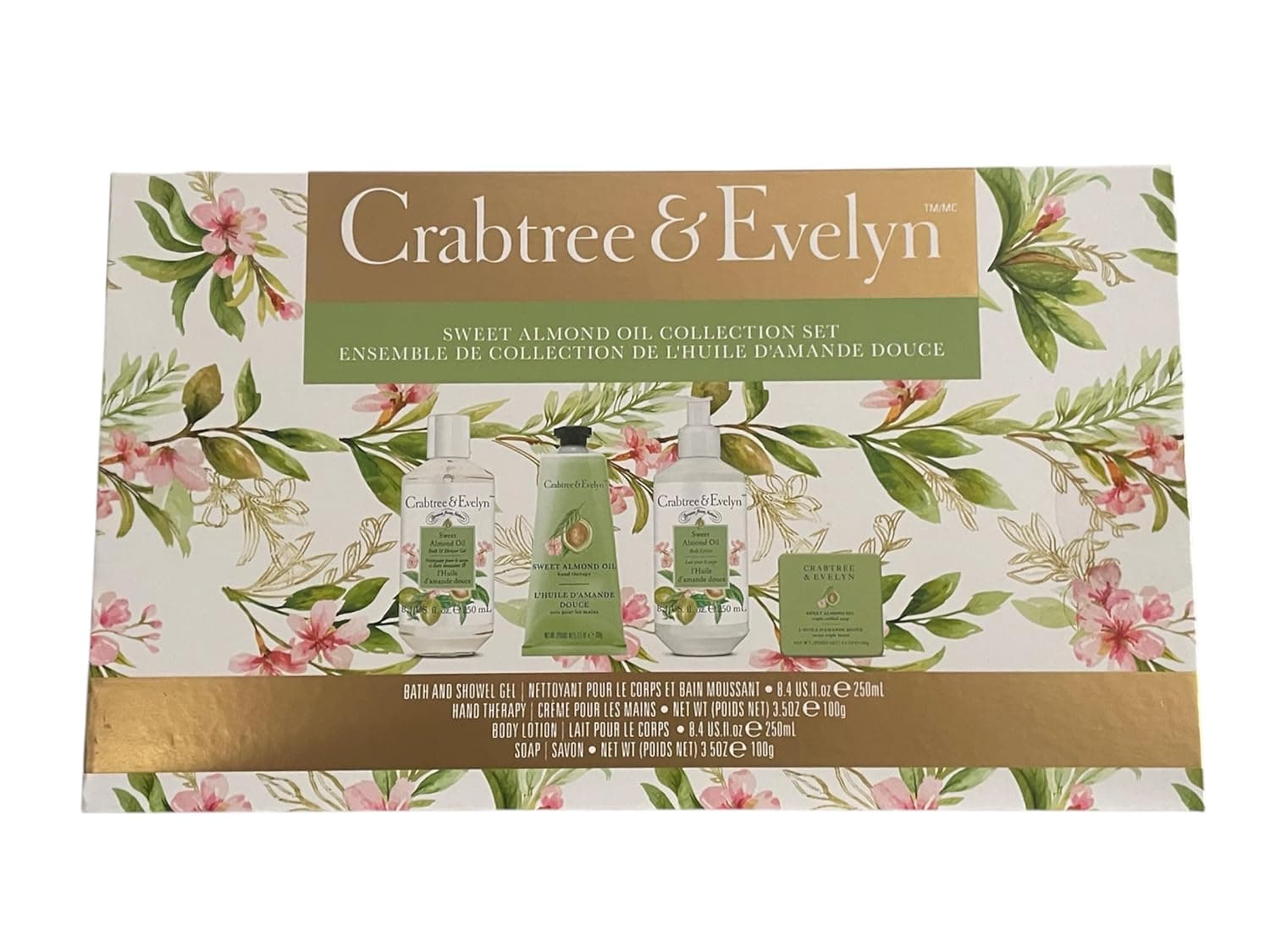 Crabtree & Evelyn Sweet Almond Oil Collection Set image 1