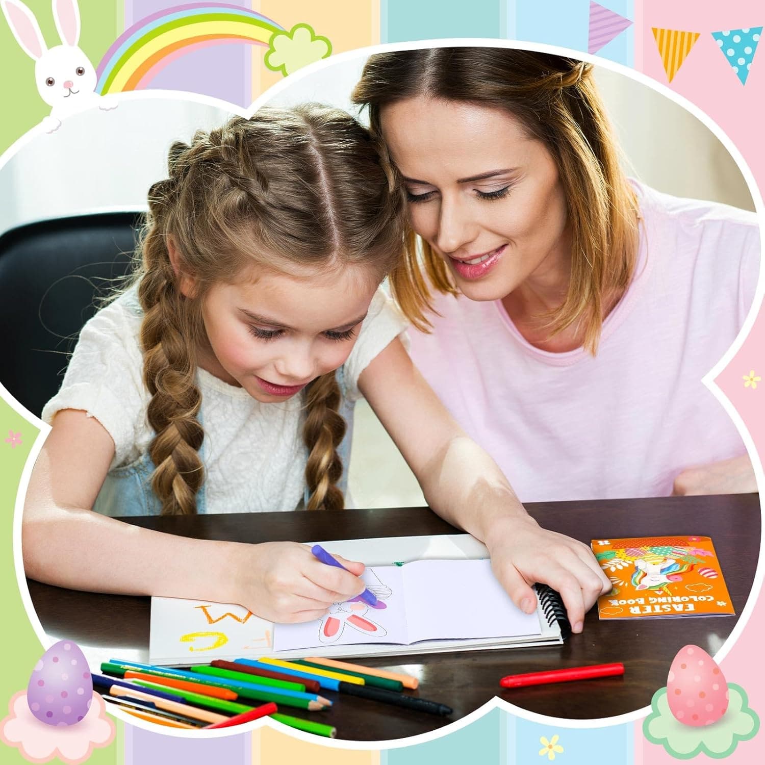 Nezyo 60-Piece Easter Coloring Books for Kids thumbnail 4