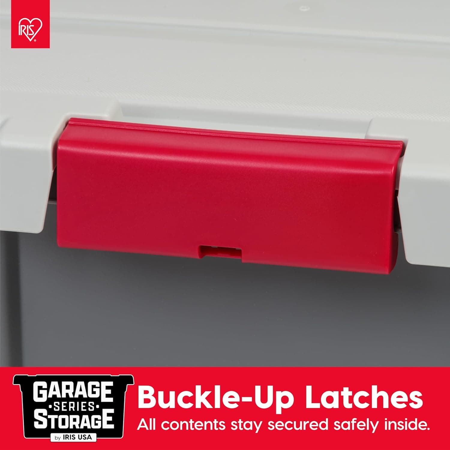 IRIS USA 3 Gallon Lockable Storage Totes with Lids, 5 Pack thumbnail 5