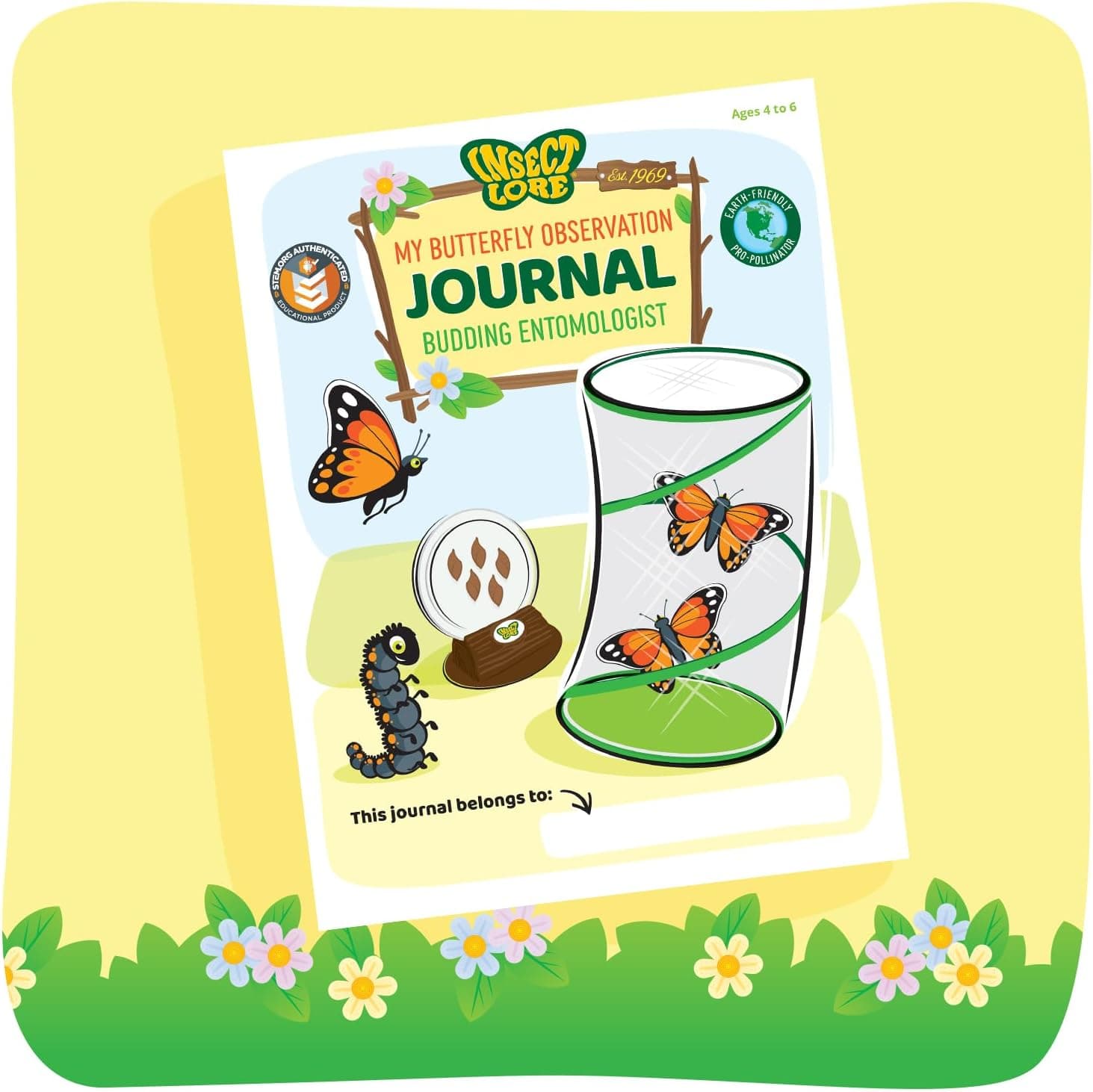Insect Lore Raise and Release Butterfly Garden Kit – Caterpillar Habitat with redeemable Voucher – STEM-accredited Butterfly Growing Kit for Kids, Classrooms, and Homeschool Learning : Toys &amp; Games thumbnail 4