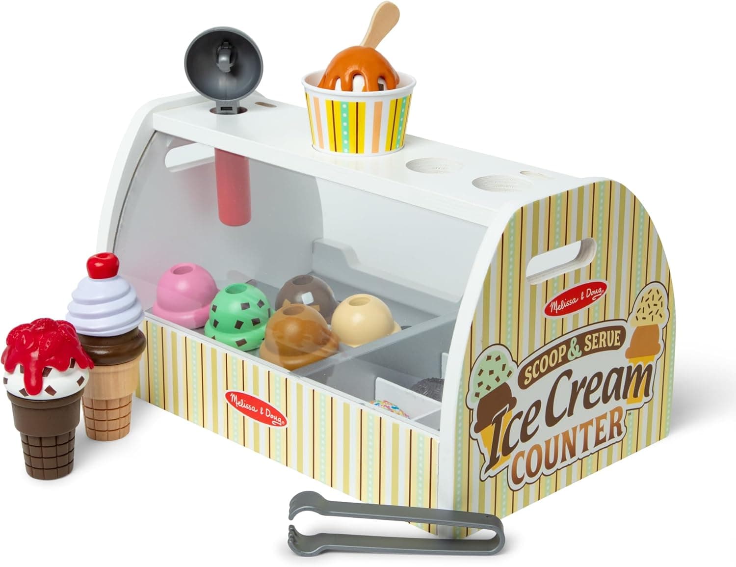Melissa & Doug Wooden Scoop & Serve Ice Cream Counter — Easter Gifts gift idea