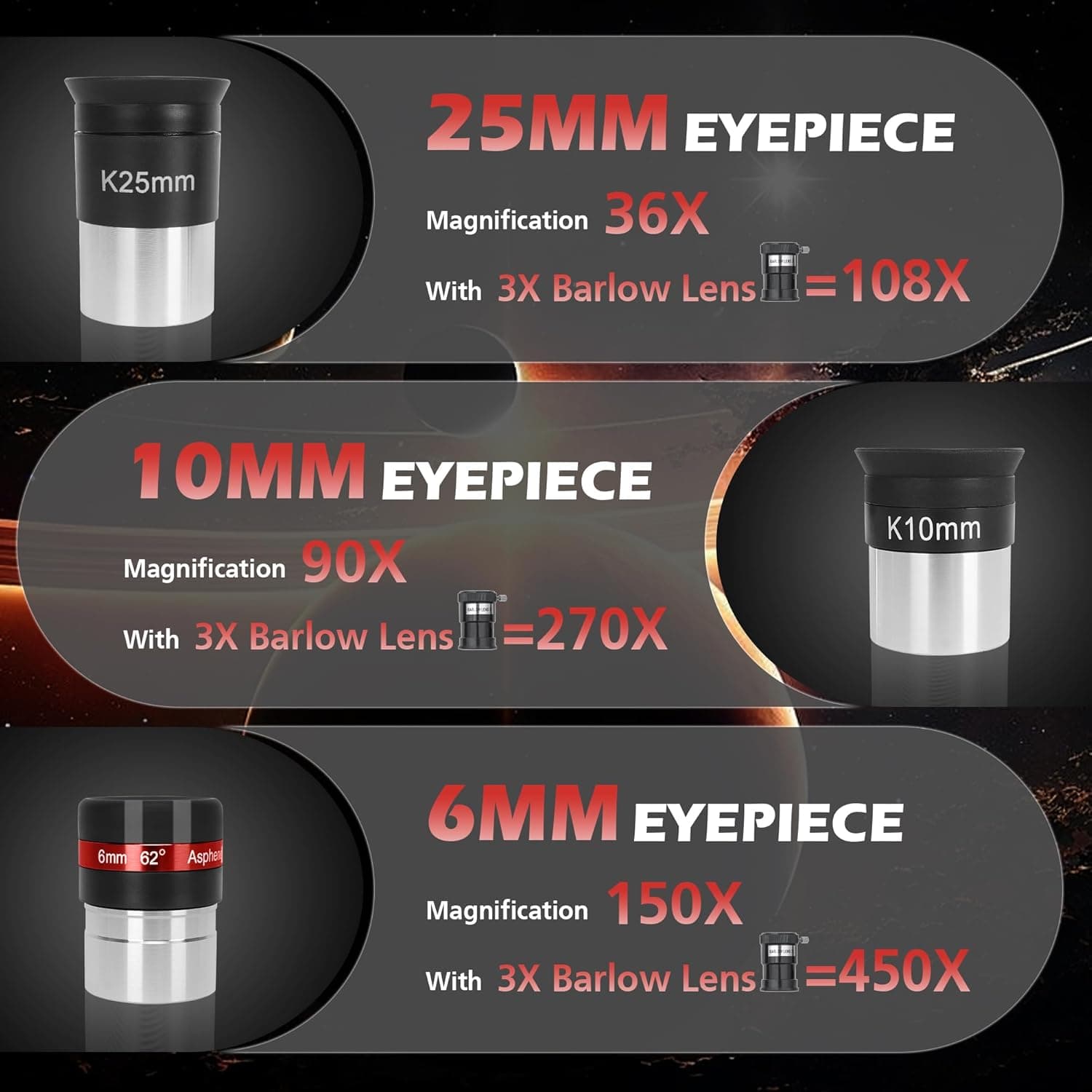 Professional Refractor Telescope 90mm Aperture with Tripod and Phone Adapter thumbnail 3