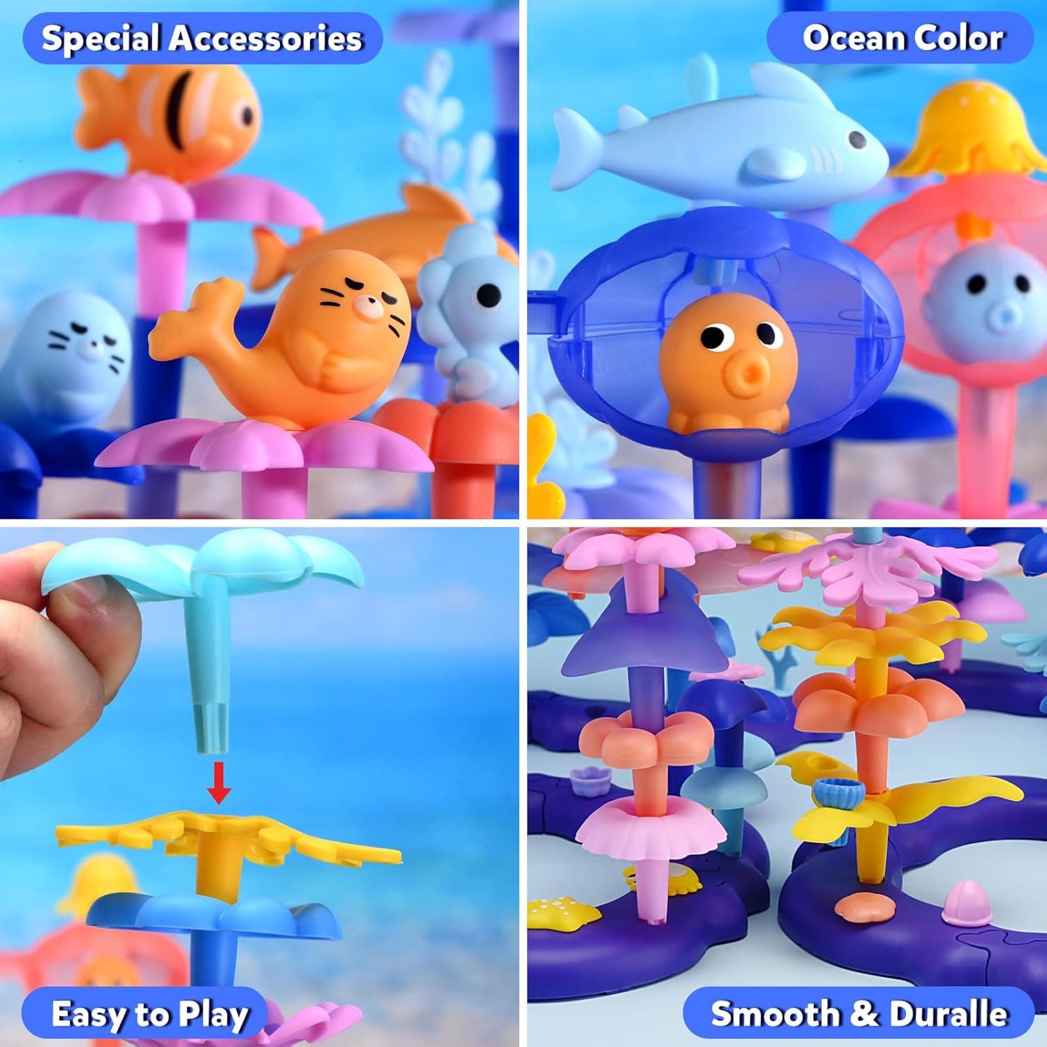 Doloowee 156-Piece Flower Garden Building Toys thumbnail 4