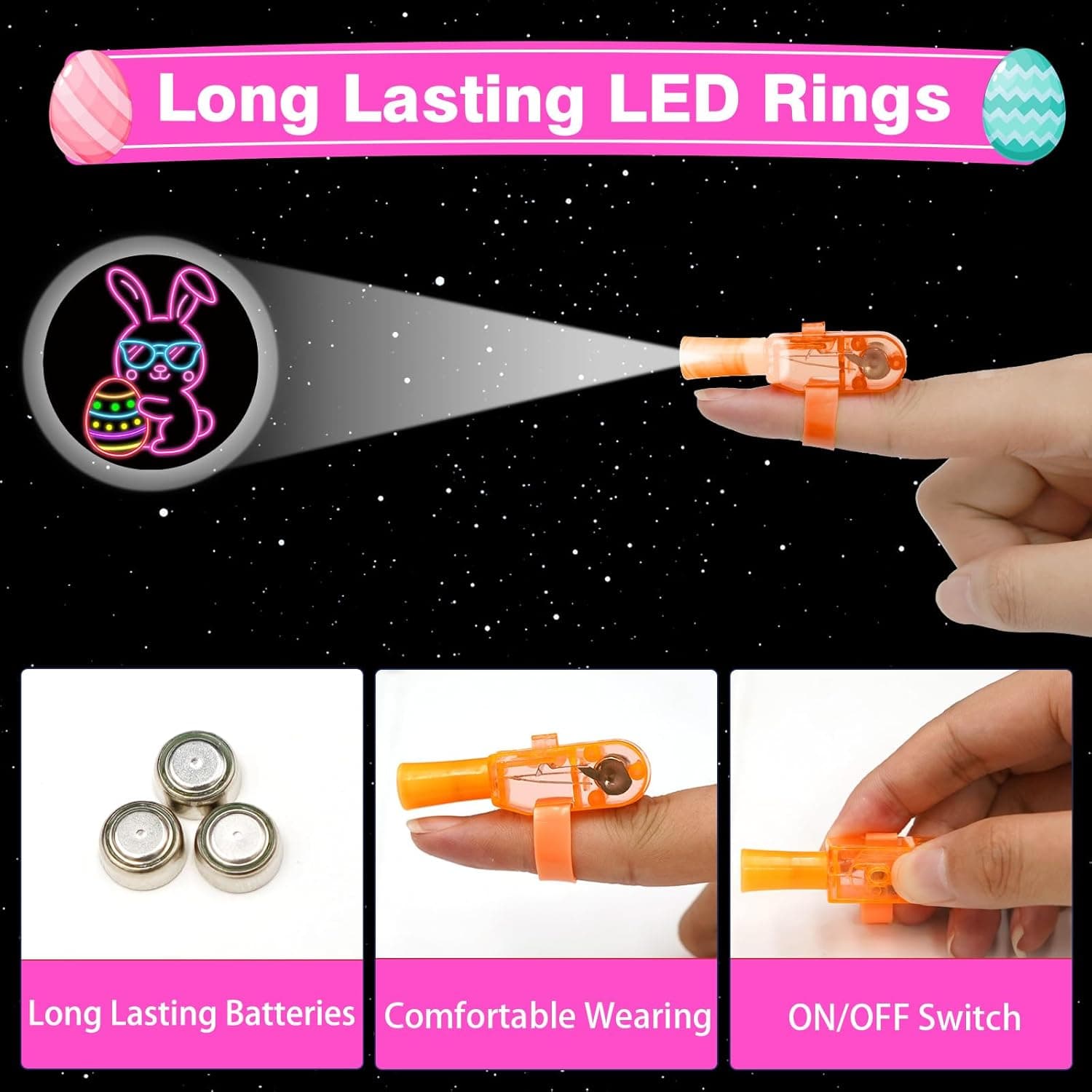 24 Pack LED Light Up Easter Eggs thumbnail 3