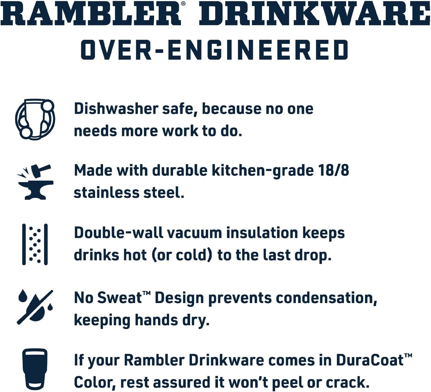 YETI Rambler 26 oz Straw Cup in Rescue Red thumbnail 4