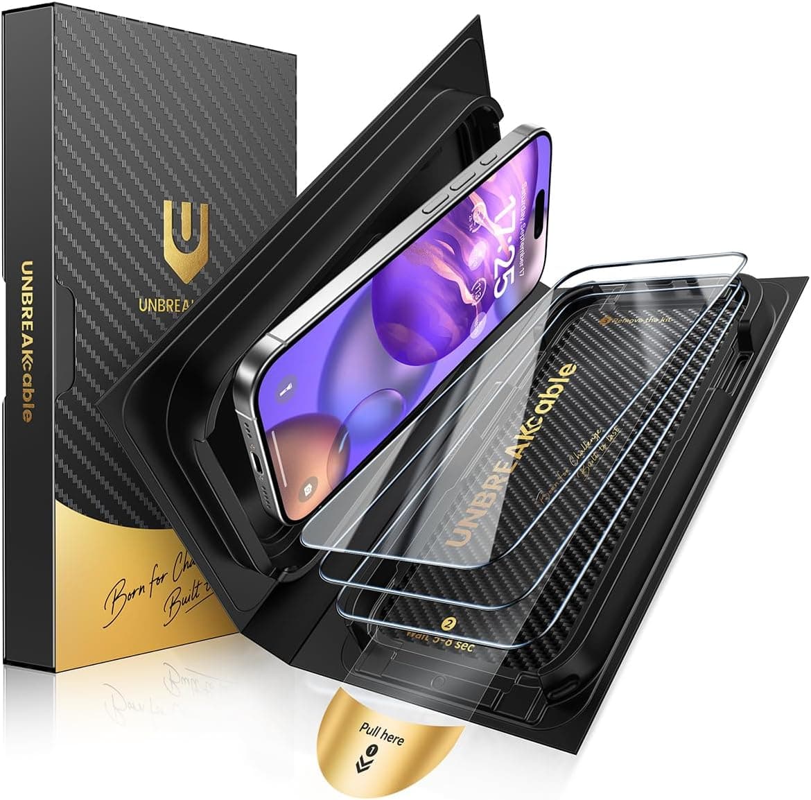 UNBREAKcable iPhone 16 Screen Protector 3-Pack view 1