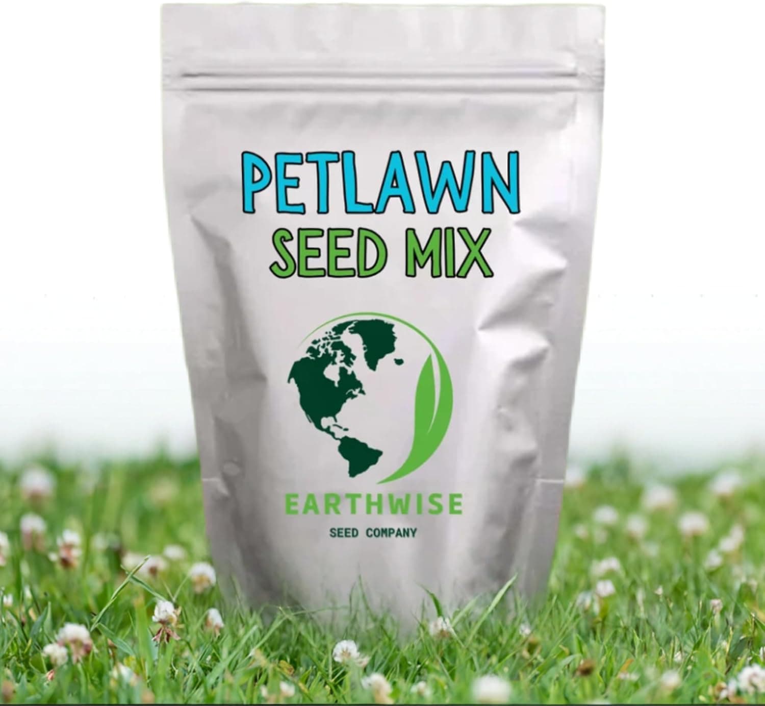 Earthwise PetLawn Grass Seed Mix – Pet Safe, Organic, Tall Fescue and White Dutch Clover Blend, Durable Lawn, Drought Tolerant, Low Maintenance – Covers 500 sq ft Overseed, 200 sq ft Bare, 1/2 lb : Patio, Lawn &amp; Garden thumbnail 2