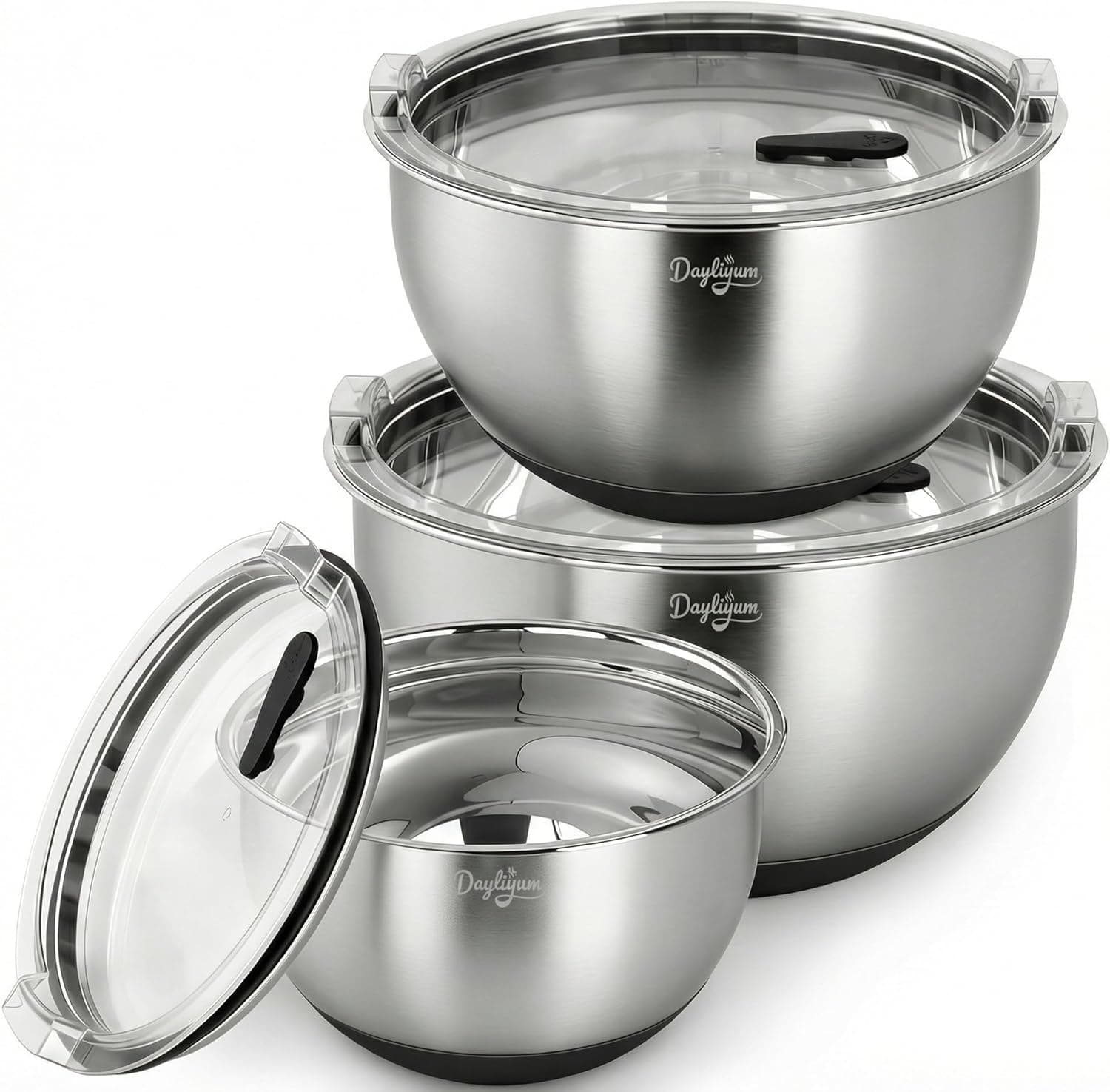 Stainless Steel Mixing Bowls with Airtight Lids — Spring Gift Ideas gift idea