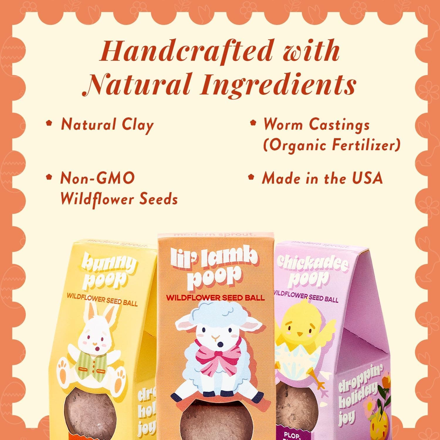 Modern Sprout Wildflower Seed Bombs - Pack of 3 thumbnail 3