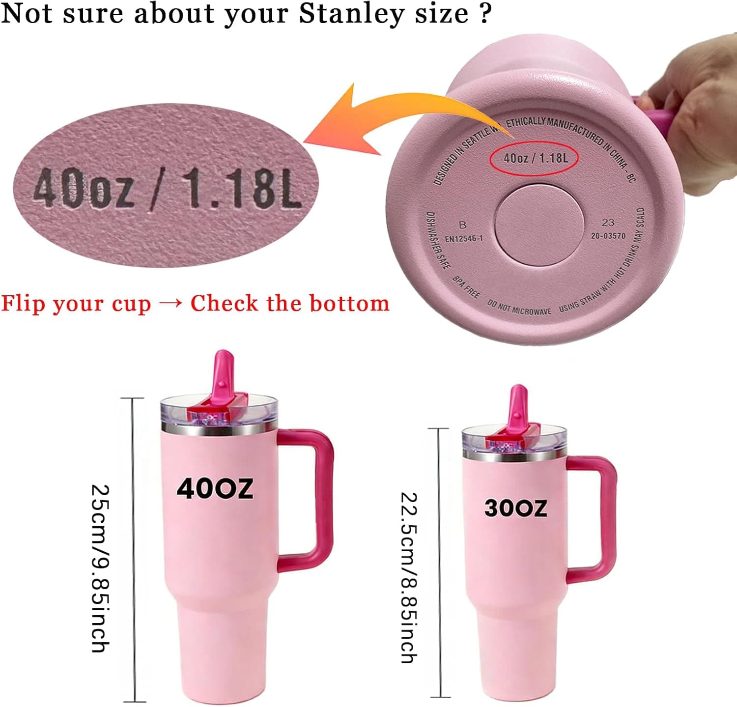 ANTAND Detachable Flip Straw Lid Replacement for 40 oz Stanley Quencher H2.0 thumbnail 3