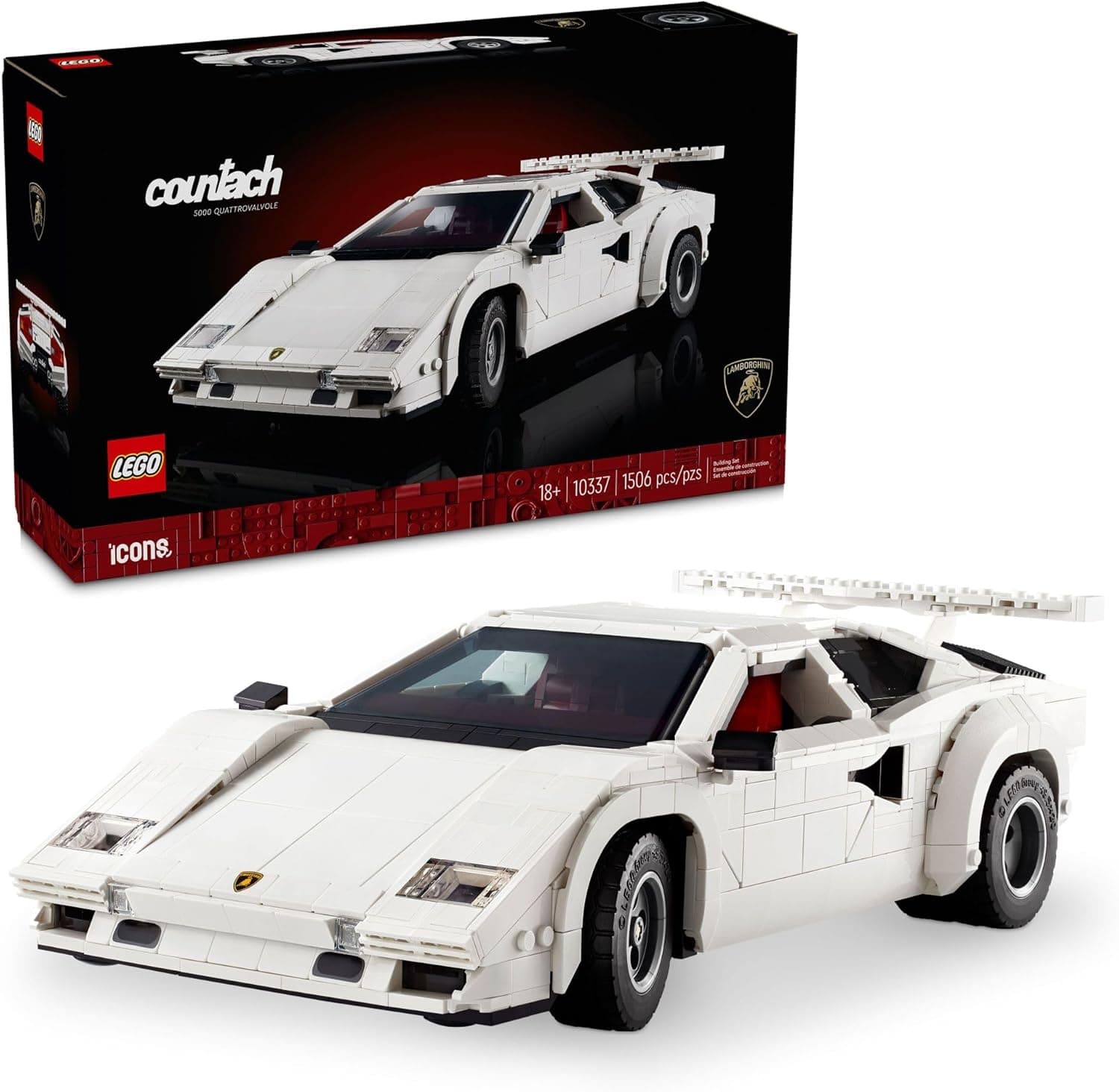LEGO Icons Lamborghini Countach 5000 Quattrovalvole view 1
