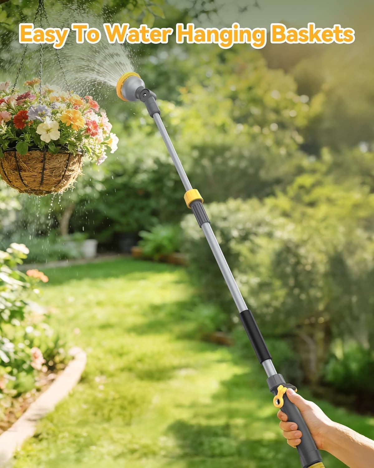 VOXON Adjustable Watering Wand with 10 Spray Patterns thumbnail 2