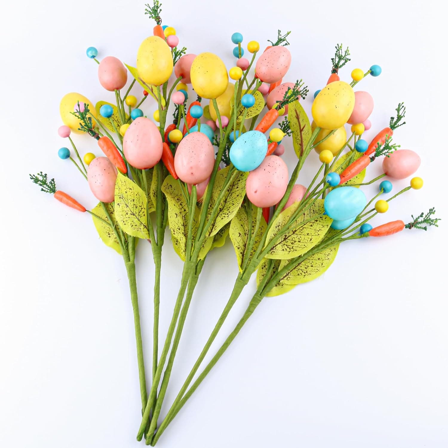 Lotus Hills Easter Stems with Eggs, Carrots and Berries - 6 Piece Set thumbnail 3