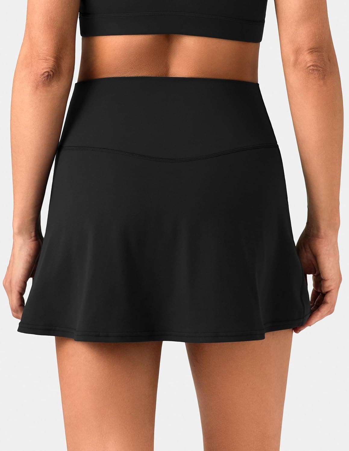 Colorfulkoala Dreamlux Skirts for Women High Rise Athletic Golf Tennis Skorts Built-in Shorts with Pockets(S, Black) : Clothing, Shoes &amp; Jewelry thumbnail 3