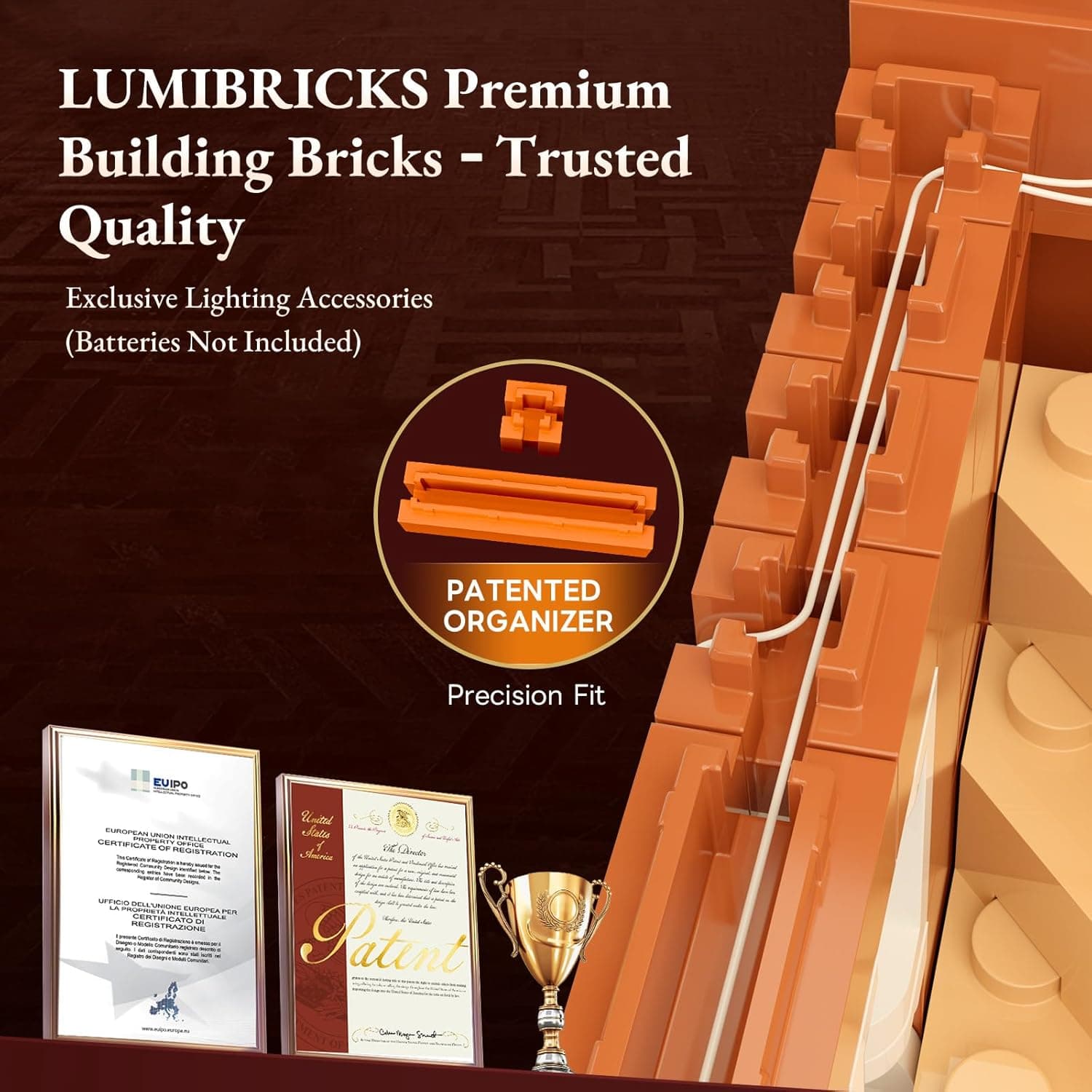 LUMIBRICKS Redbrick Row House Lighting Building Bricks Set - City Town LED Light Modular Construction Model Collection Display Kit with Minifigures 2663 Pcs for Adults &amp; Teens : Toys &amp; Games thumbnail 5