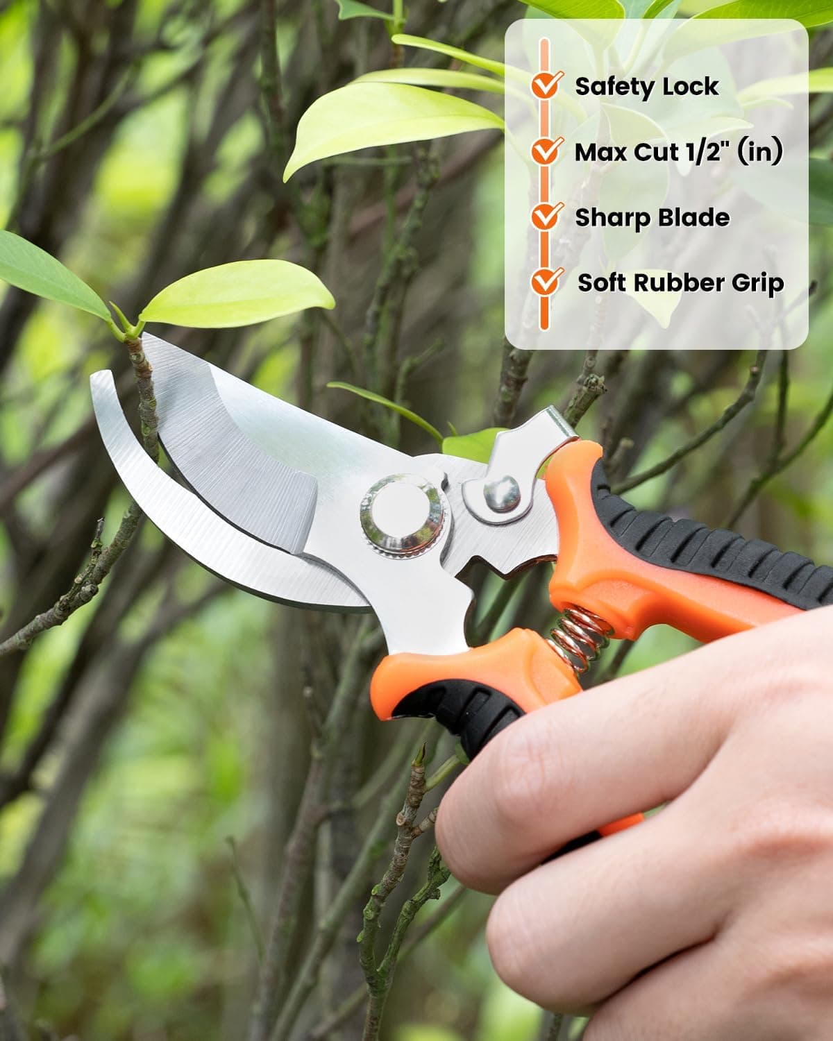 LANNIU Garden Tool Set - 7 Piece Stainless Steel Gardening Tools with Floral Tote Bag thumbnail 5