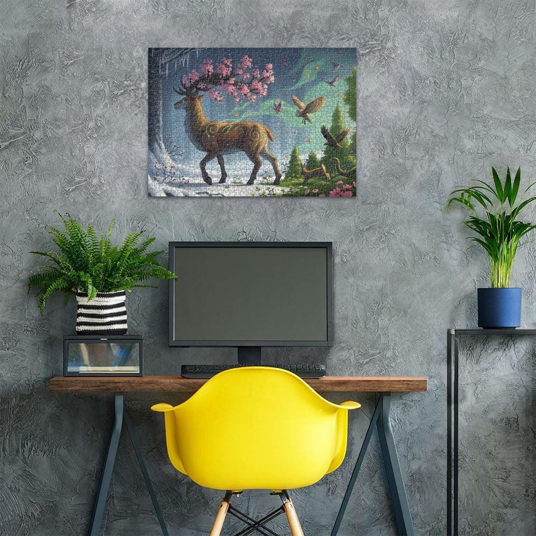 Ravensburger Spring Deer 1000 Piece Jigsaw Puzzle thumbnail 4