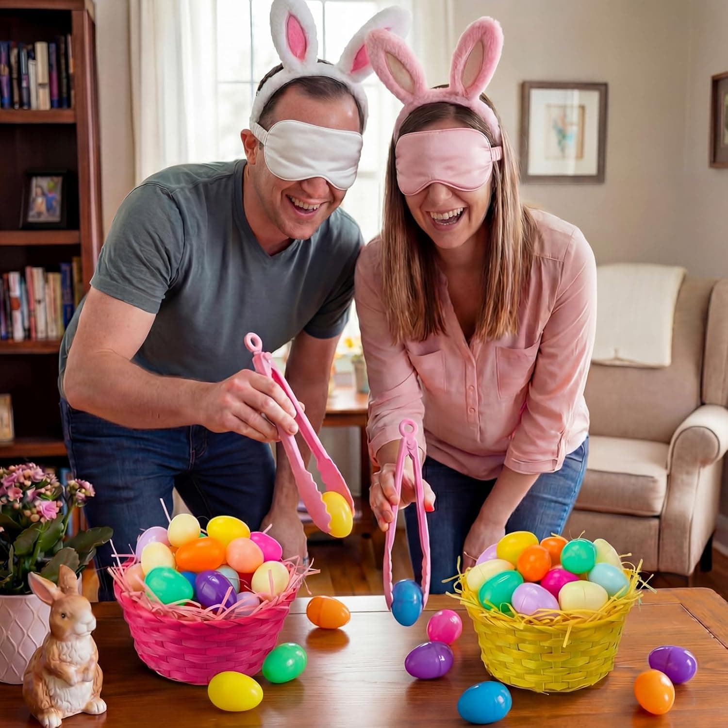 Tigeen 90 Pcs Easter Egg Clips Race Game Set thumbnail 5