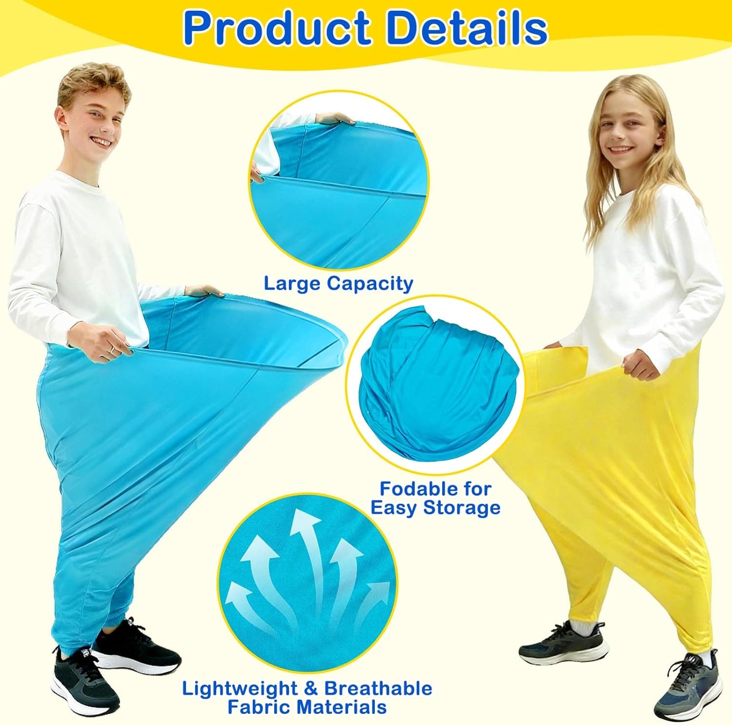 11 Pc Granny Pants Yard Game Easter Set with Bouncy Balls thumbnail 4