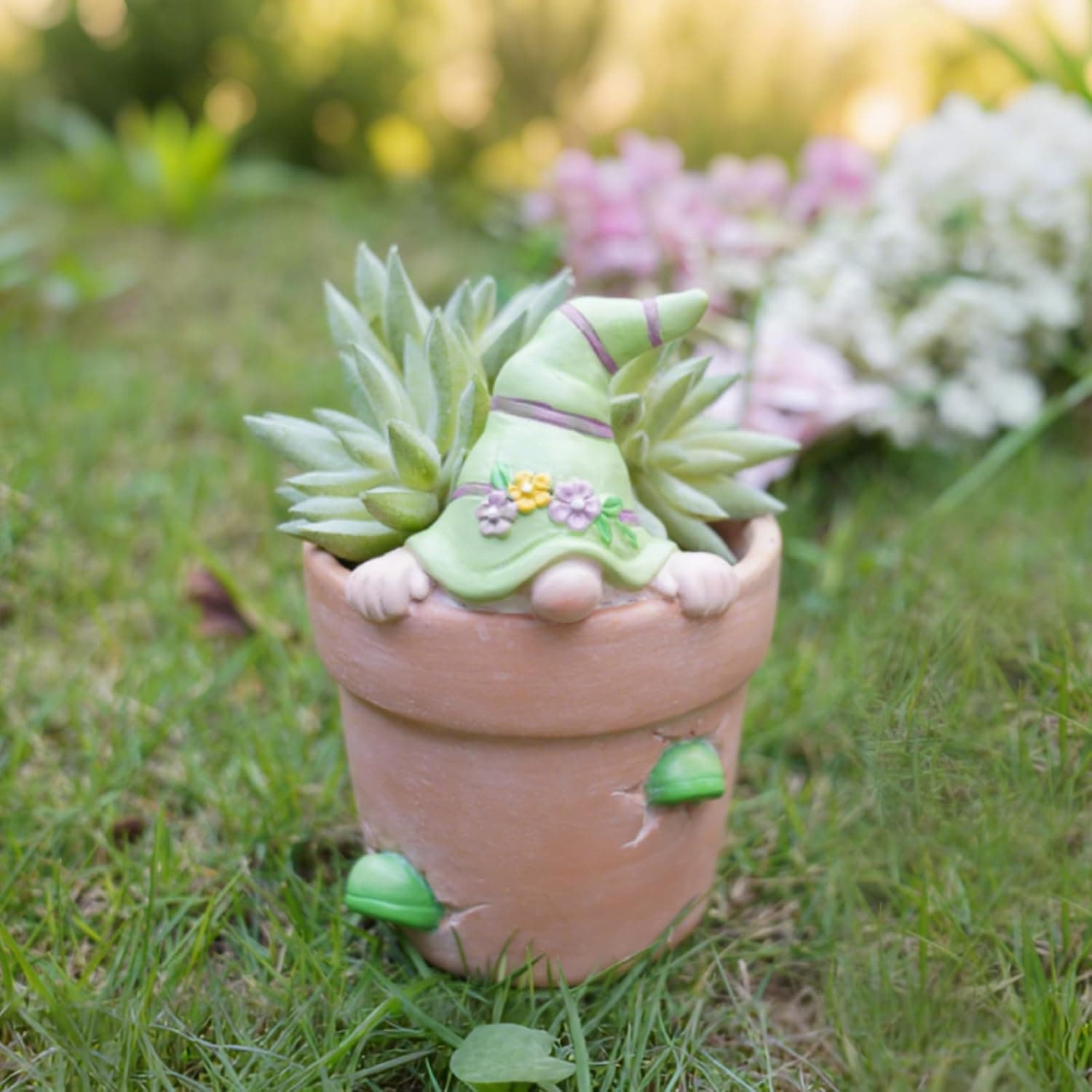 Newman House Studio Flower Pot - Gnome Easter Decorative Planter view 1