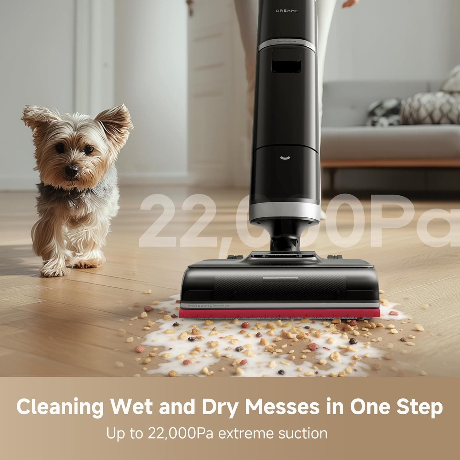Amazon.com - DREAME H15 Pro Heat Wet Dry Vacuum Cleaner, 185°F Hot Water Floor Cleaning, Cordless Vacuum Mop with GapFree AI Robotic Arm, 22KPa Suction, 0 Hair Tangle, 212°F Self-Clean, 194°F Hot Air Drying thumbnail 2