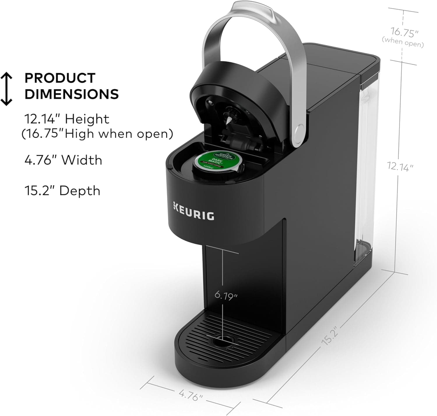 Keurig K-Slim Single Serve K-Cup Pod Coffee Maker thumbnail 3