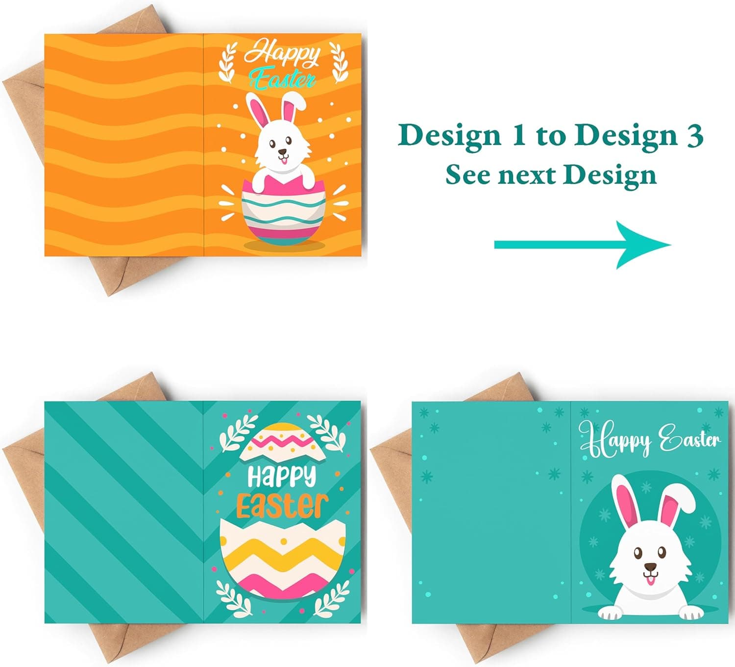 Easter Cards with Envelopes - 18 Greeting Cards Boxed Set thumbnail 5