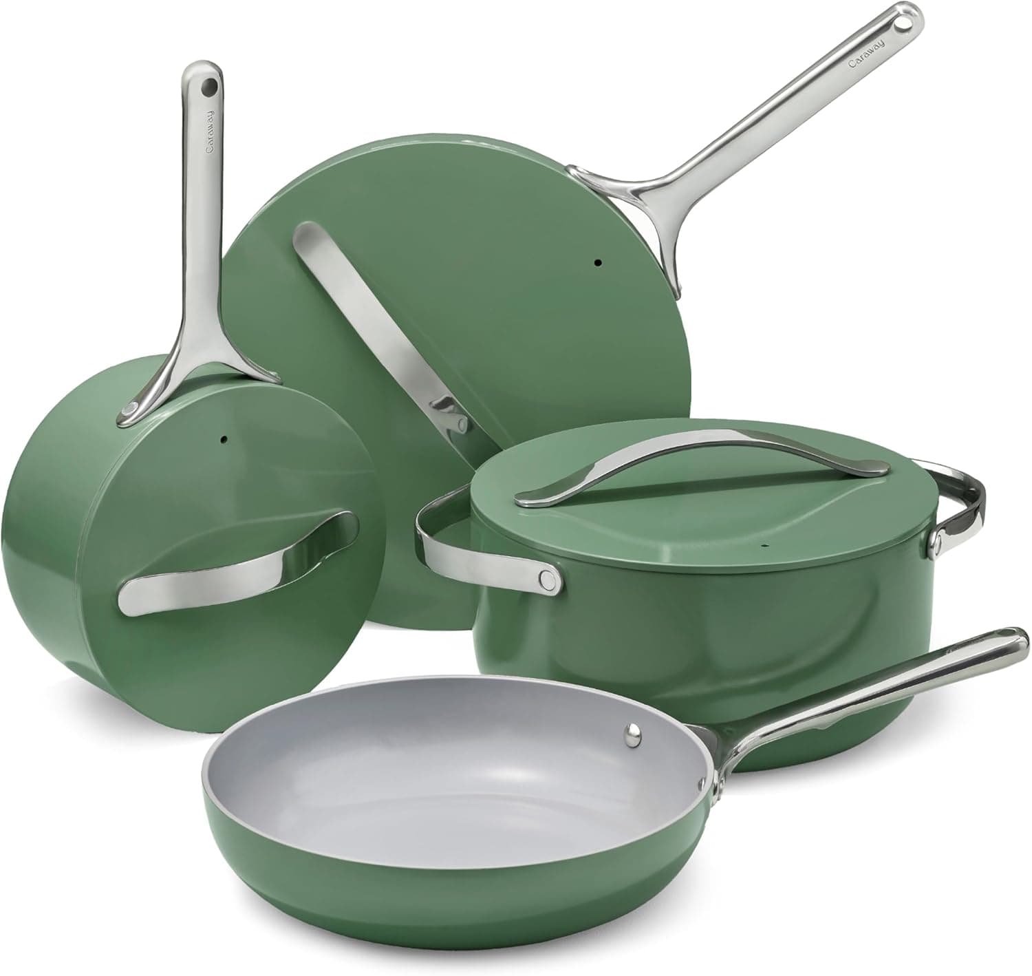 Caraway Non-stick Ceramic Cookware Set (12 Piece) — Spring Gift Ideas gift idea