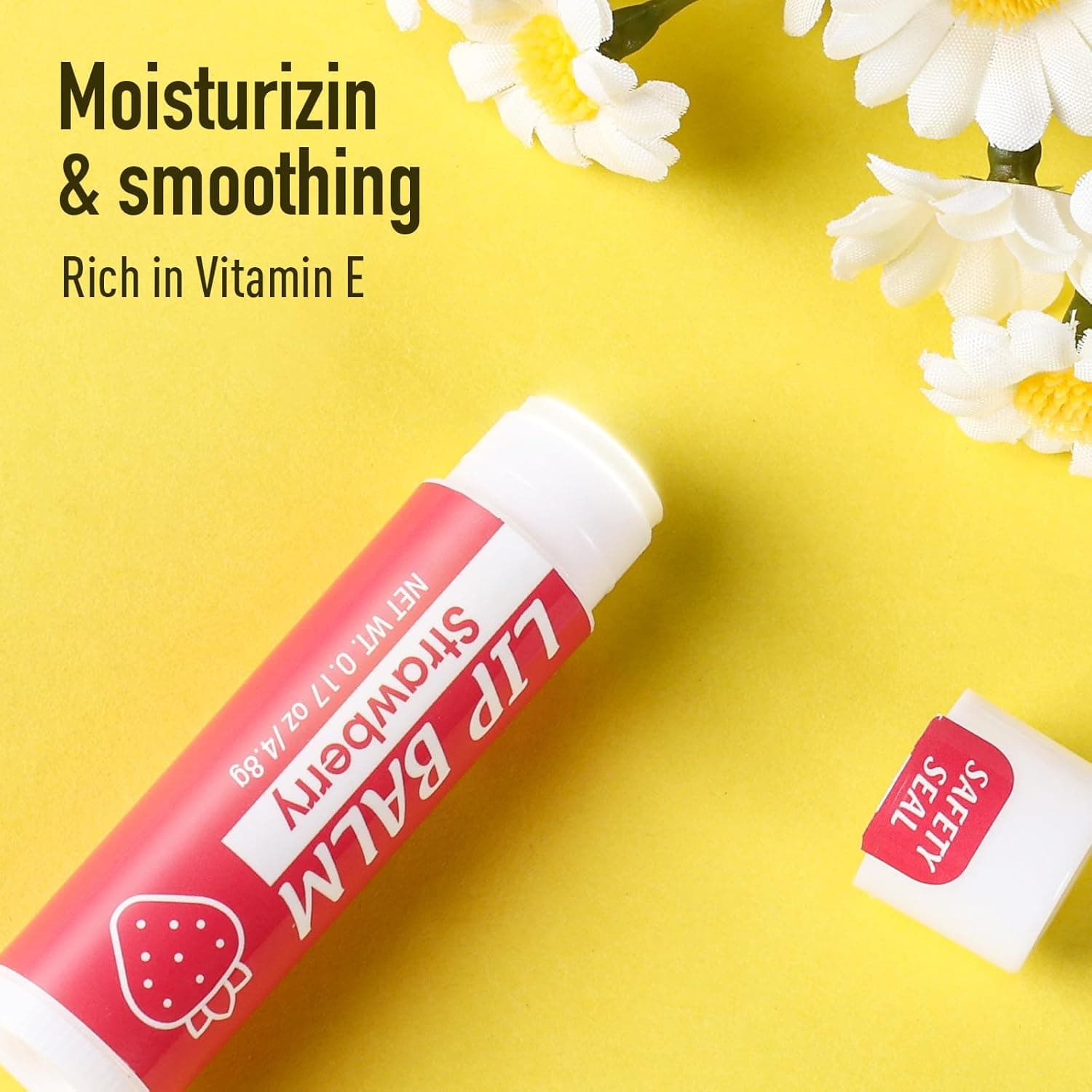 YesBes 32 Pack Lip Balm, Natural Lip Balm Bulk with Vitamin E and Coconut Oil, Moisturizing Lip Balms for Dry Cracked Lips, Lip Balms for Valentines Gifts Stocking Stuffers - 8 Flavors : Beauty &amp; Personal Care thumbnail 5