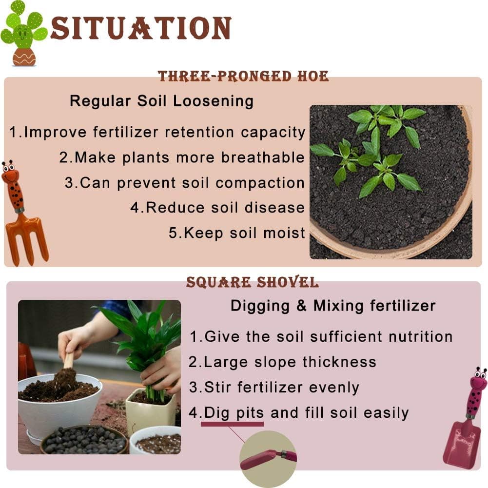 Kids Gardening Tools Gloves Set thumbnail 3