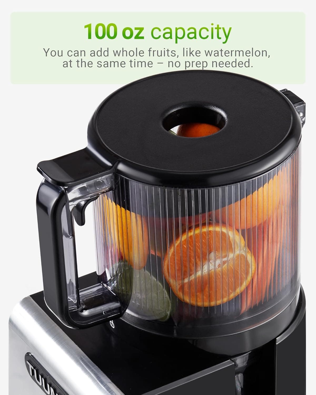 TUUMIIST Cold Press Juicer Machine with 6.5" Large Feed Chute thumbnail 3
