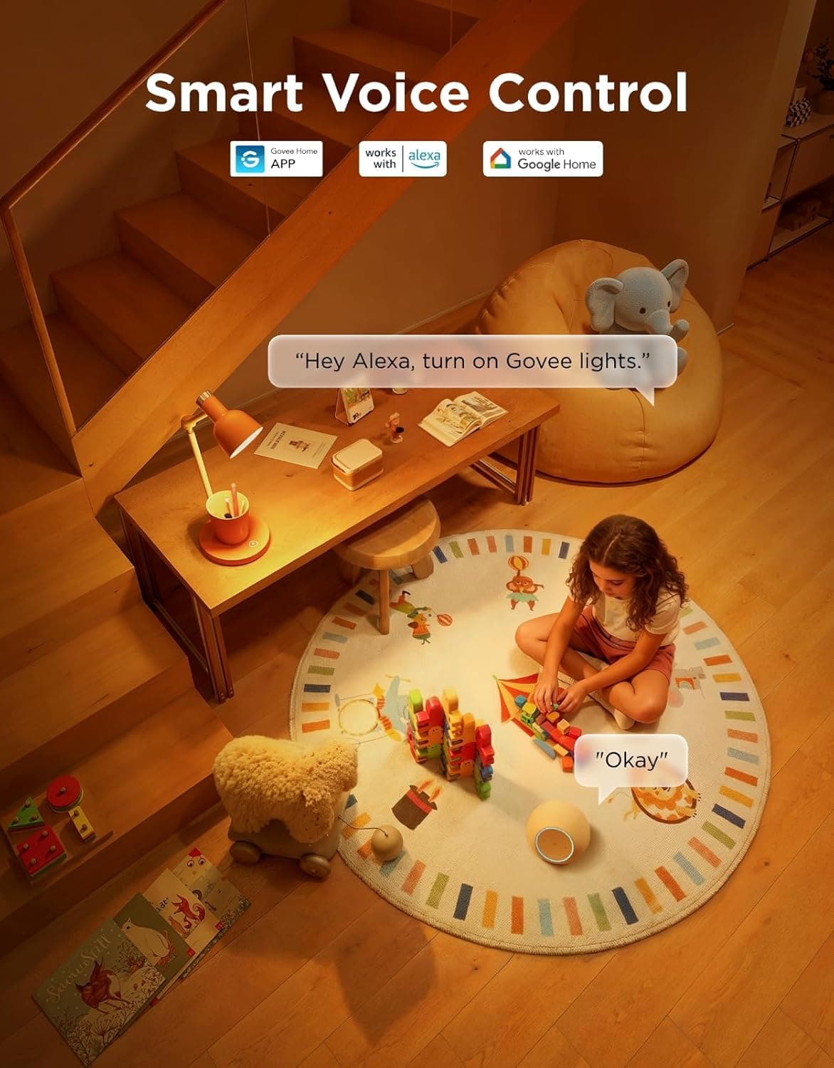 Govee Smart Light Bulbs Color Changing RGBWW 4-Pack thumbnail 4