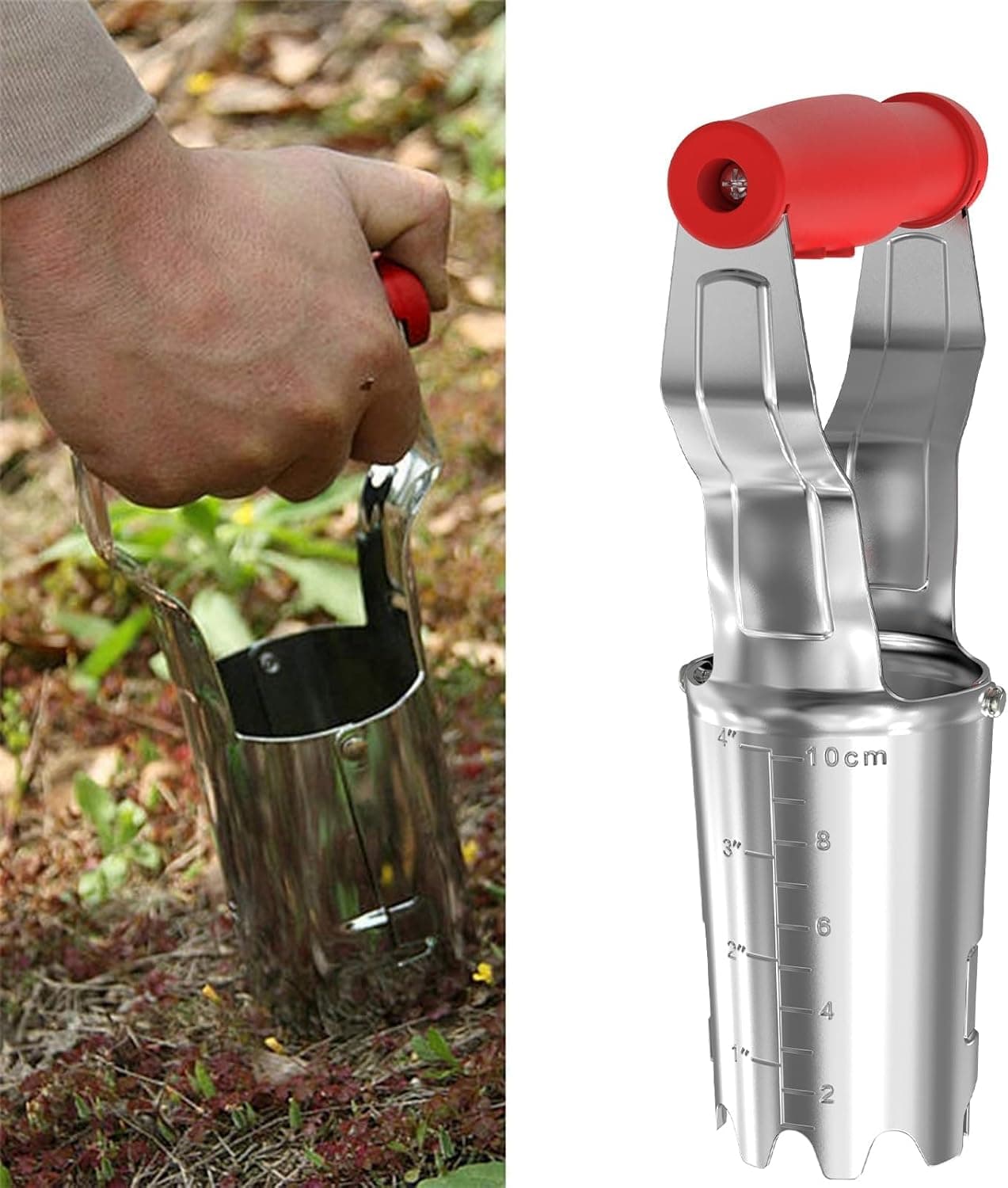 FLORA GUARD Bulb Planter with Depth Markers - Automatic Soil Releasing Seed Bulb Transplanter for Planting/Digging Tulips, Daffodils, Dahlias and More : Patio, Lawn &amp; Garden thumbnail 5