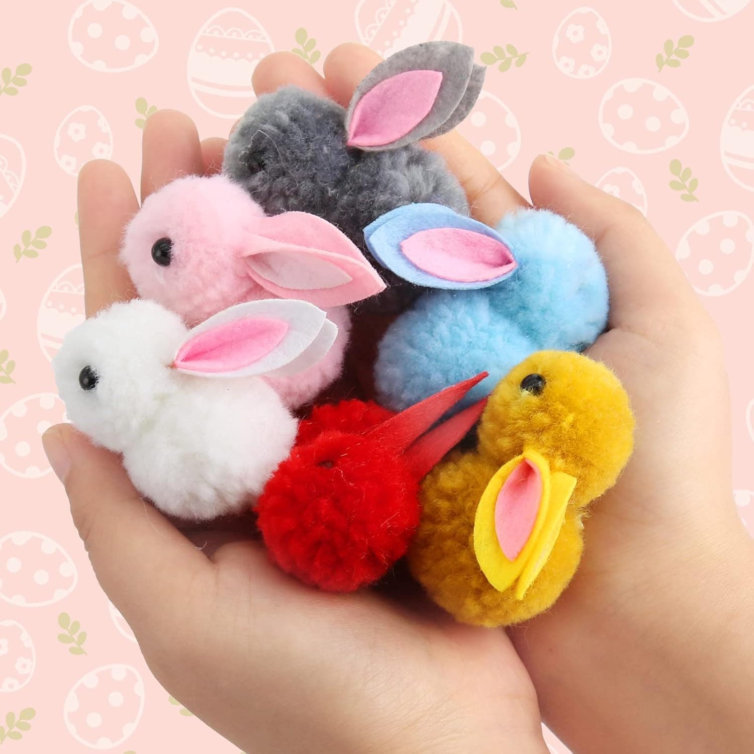 24 Pack Easter Eggs Fillers with Bunny Plush, Easter Basket Stuffers for Kids Easter Eggs with Toys Inside, Easter Mini Stuffed Bunny Animal for Easter Eggs Hunts Party Favors Surprise Egg : Toys &amp; Games thumbnail 4