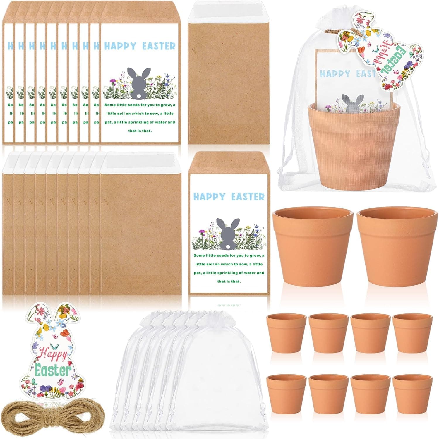 Easter Basket Stuffers for Kids: 24-Set DIY Seed Kit