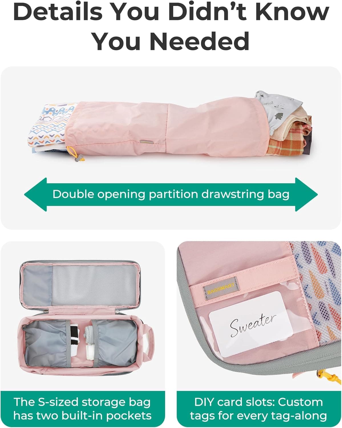 BAGSMART Compression Packing Cubes for Travel - 6 Set thumbnail 4