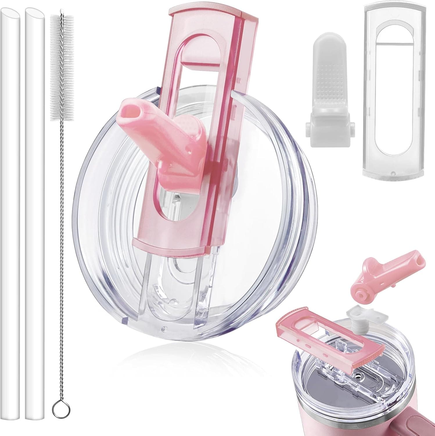 ANTAND Detachable Flip Straw Lid Replacement for 40 oz Stanley Quencher H2.0 — Amazon Finds gift idea