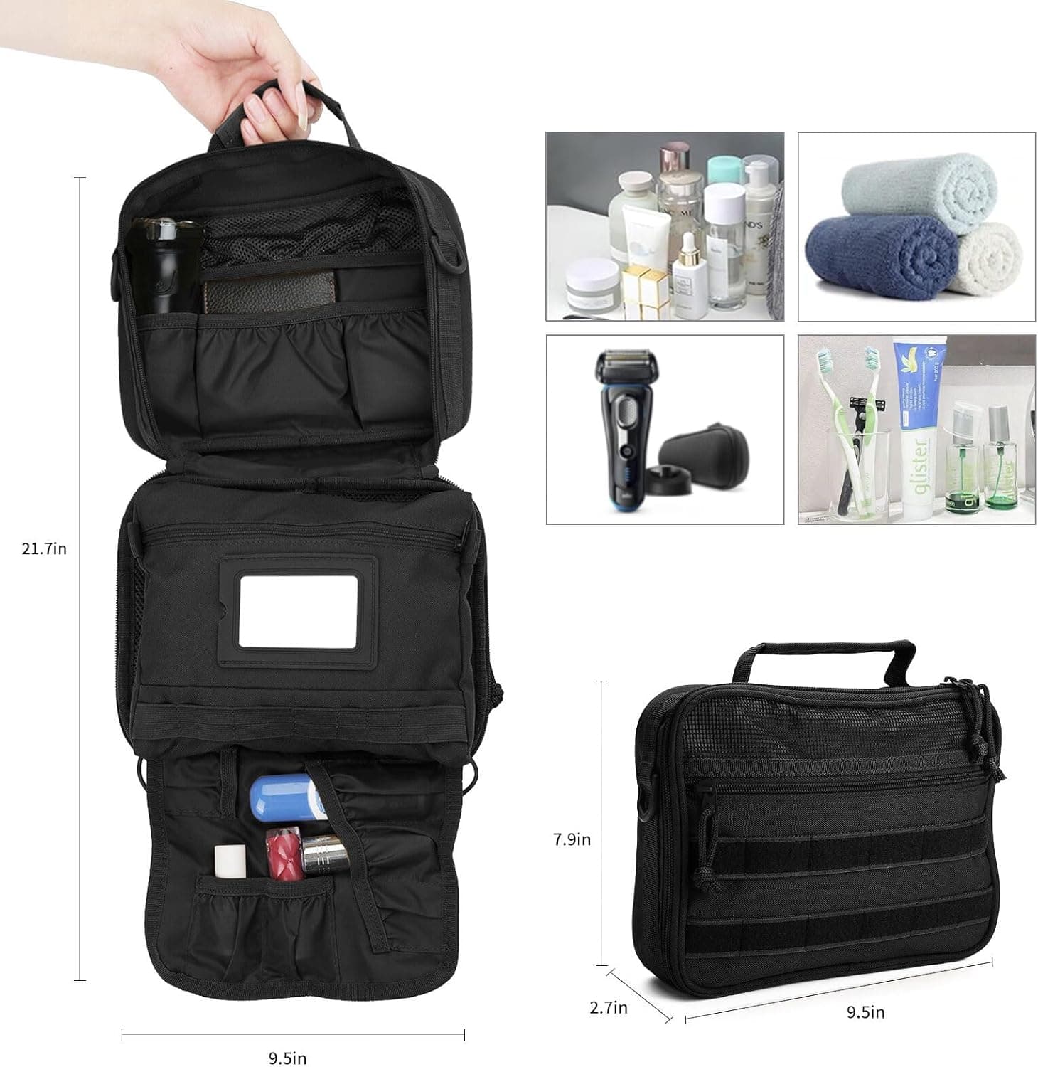 SUNRISING Tactical Toiletry Bag for Men and Women thumbnail 3