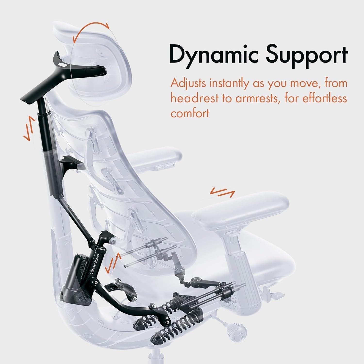 LiberNovo Dynamic Ergonomic Desk Chair and StepSync Footrest Bundle thumbnail 4