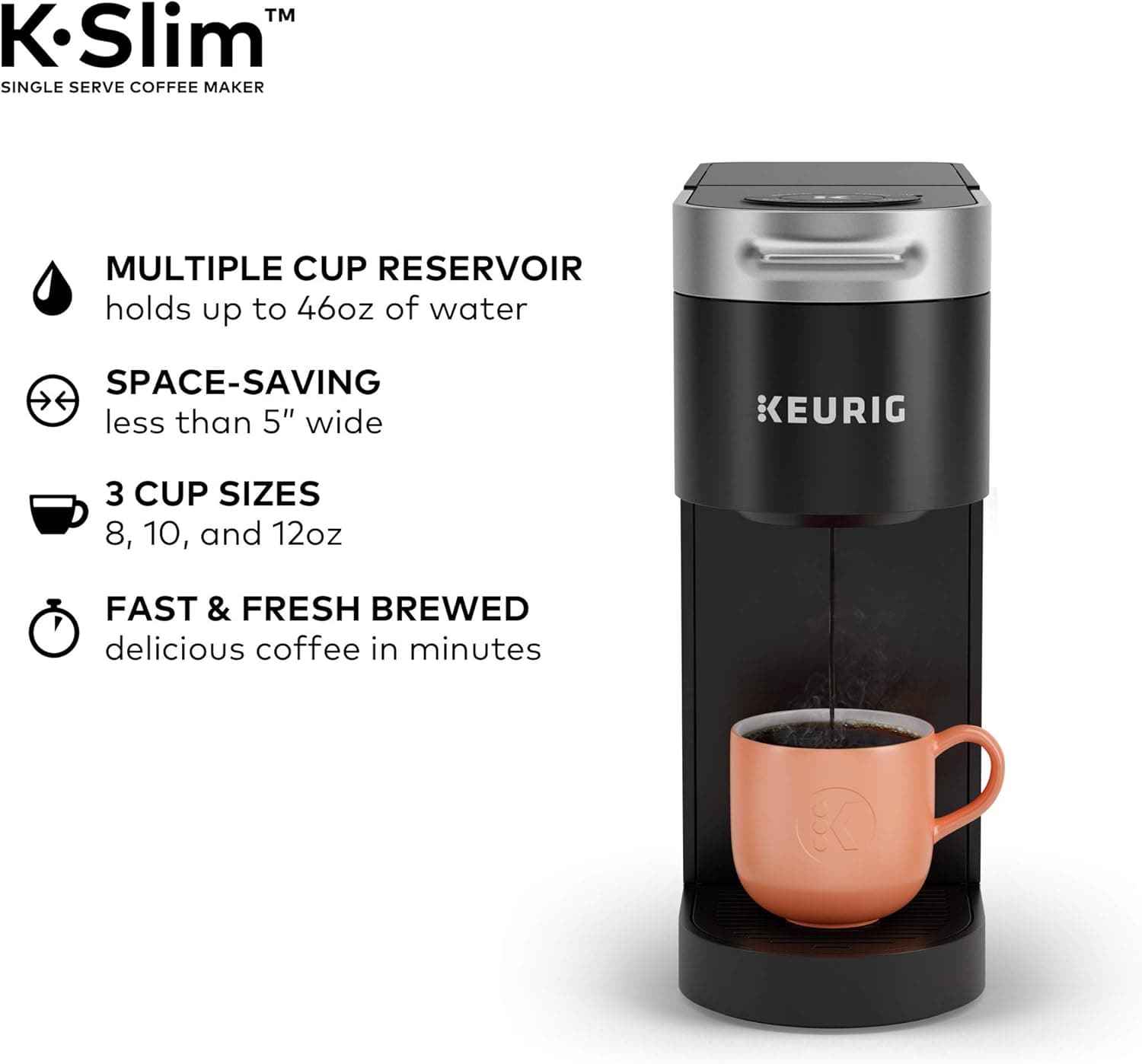 Keurig K-Slim Single Serve K-Cup Pod Coffee Maker thumbnail 5