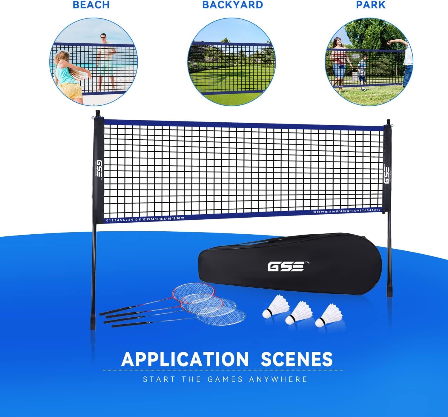 GSE Recreational Badminton Complete Set thumbnail 4