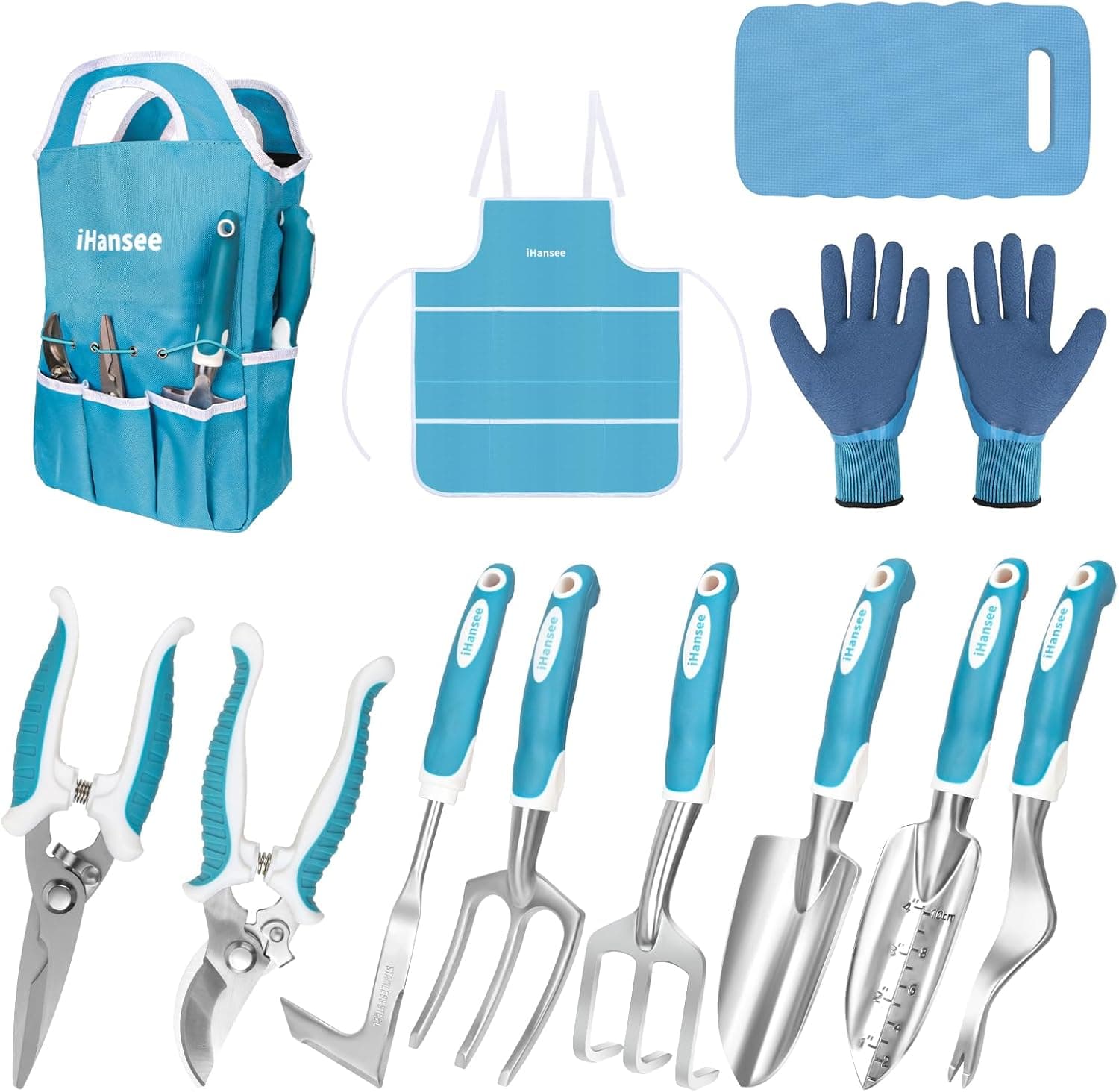 Blue Garden Tool Set for Women - 12-Piece Starter Kit — Spring Gift Ideas gift idea