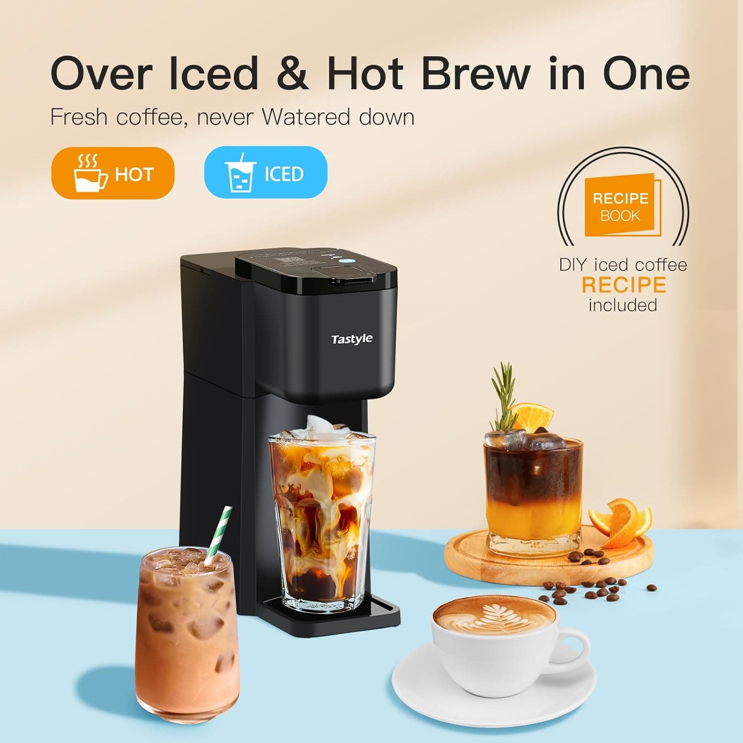 Tastyle Mini Hot and Iced Coffee Maker Single Serve thumbnail 3