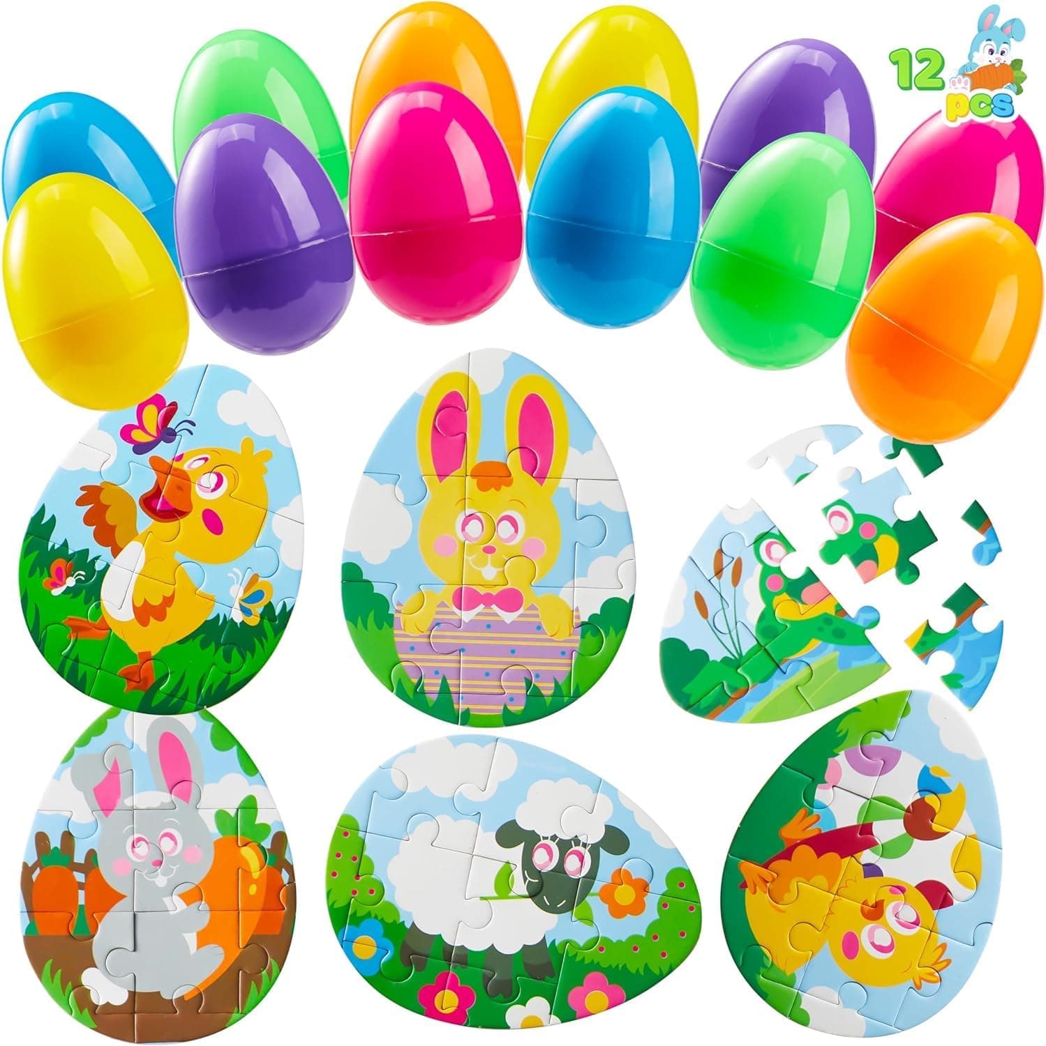 JOYIN 12 Piece Easter Eggs Jigsaw Puzzle Set — Easter Gifts gift idea